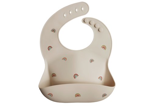 Mushie Mushie Silicone Bib - Rainbow