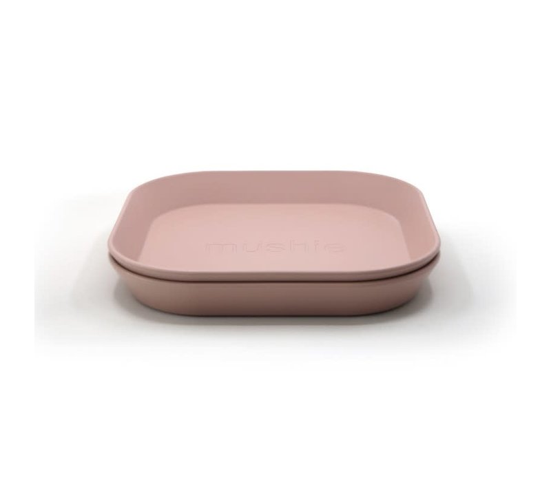 Mushie Plates Square - Blush