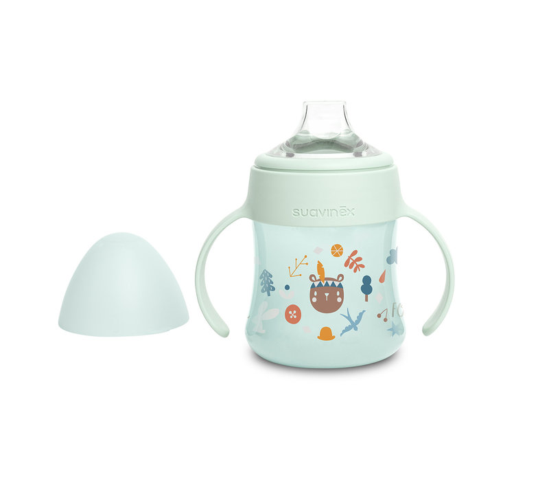 SX - FEEDING - Forest - Flesje 150ml Met Handgrepen - Groen