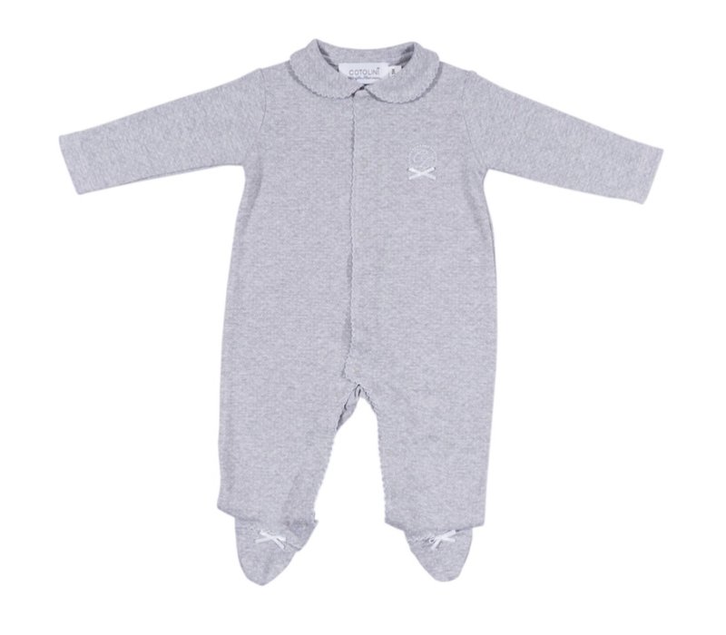 Cotolini Dors-Bien Bébé/Babygrow Bb Alix Gris Pois Blancs