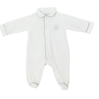 Cotolini Dors-Bien Bébé/Babygrow Bb Loïc Velours Blanc