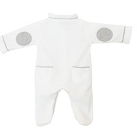 Cotolini Dors-Bien Bébé/Babygrow Bb Loïc Velours Blanc