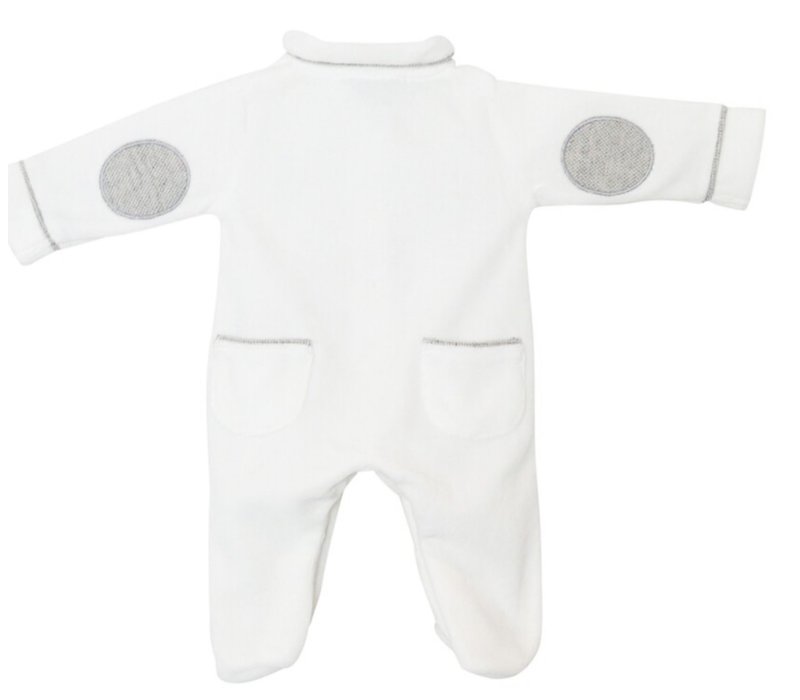 Cotolini Dors-Bien Bébé/Babygrow Bb Loïc Velours Blanc