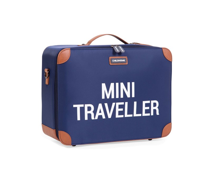 Childhome Mini Traveller Valiesje Blauw/Wit