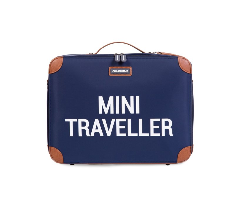 Childhome Mini Traveller Valiesje Blauw/Wit