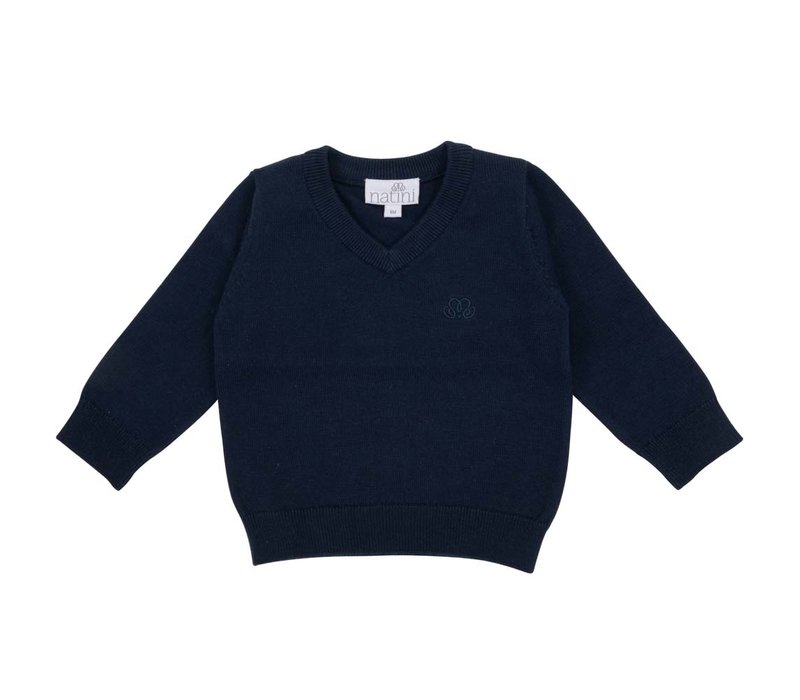 Natini V Pull Dark Blue