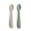 Mushie Mushie Silicone Baby Spoon Cambridge Blue - Shifting Sand