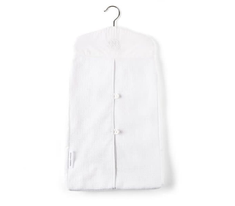 Theophile & Patachou Luierzak Model Kleerhanger - Gewafeld - Cotton White