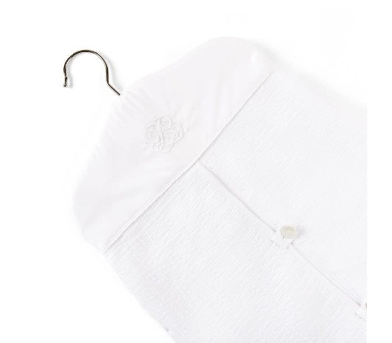 Theophile & Patachou Luierzak Model Kleerhanger - Gewafeld - Cotton White