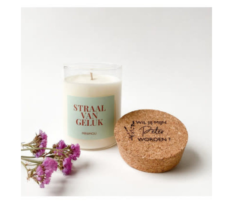 Copy of Minimou Handmade Vegan Candles - Wil Je Mijn Meter Worden - Rosewood Velvet