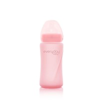 Everyday Baby Glazen fles 240ml Rose Pink