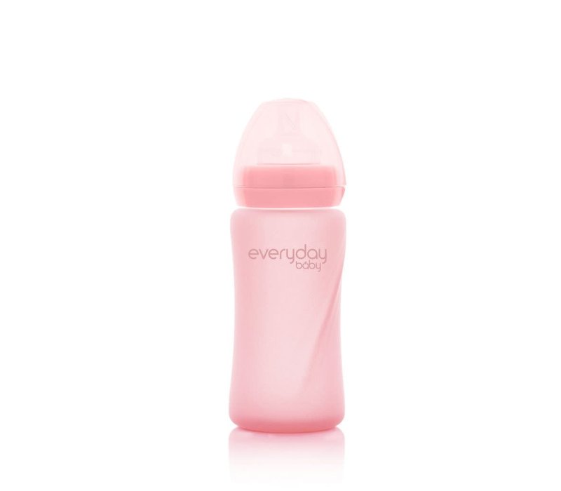 Copy of Everyday Baby Glazen fles Heat Sensing 240ml Blueberry