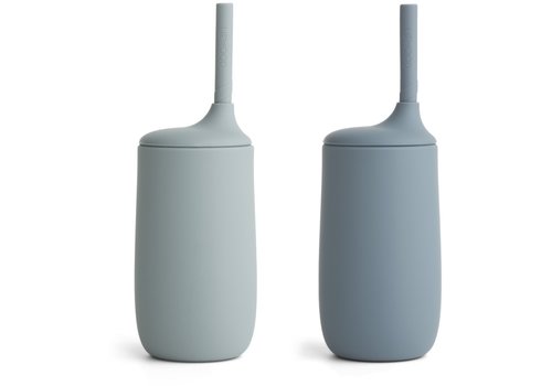 Liewood Copy of Liewood Gene Silicone Cup - 2 Pack Cat Dumbo Grey