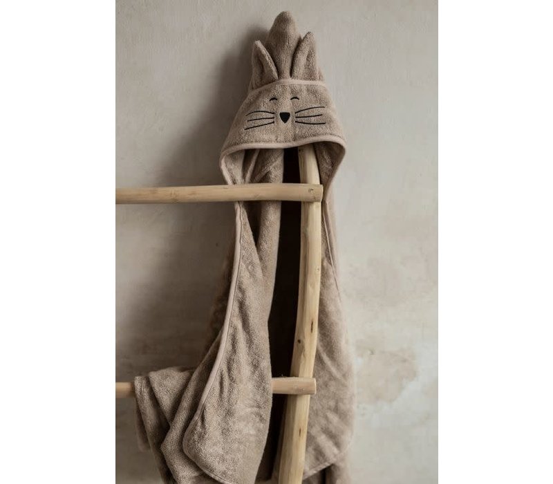 my memi Bamboo Big Beige Towel - Cat 70x140