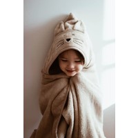 my memi Bamboo Big Beige Towel - Cat 70x140