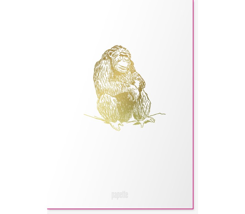 Animal I Greetingcard I Chimpanzee