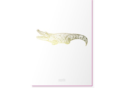 Papette Animal I Greetingcard I Crocodile