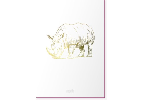 Papette Animal I Greetingcard I Rhinoceros