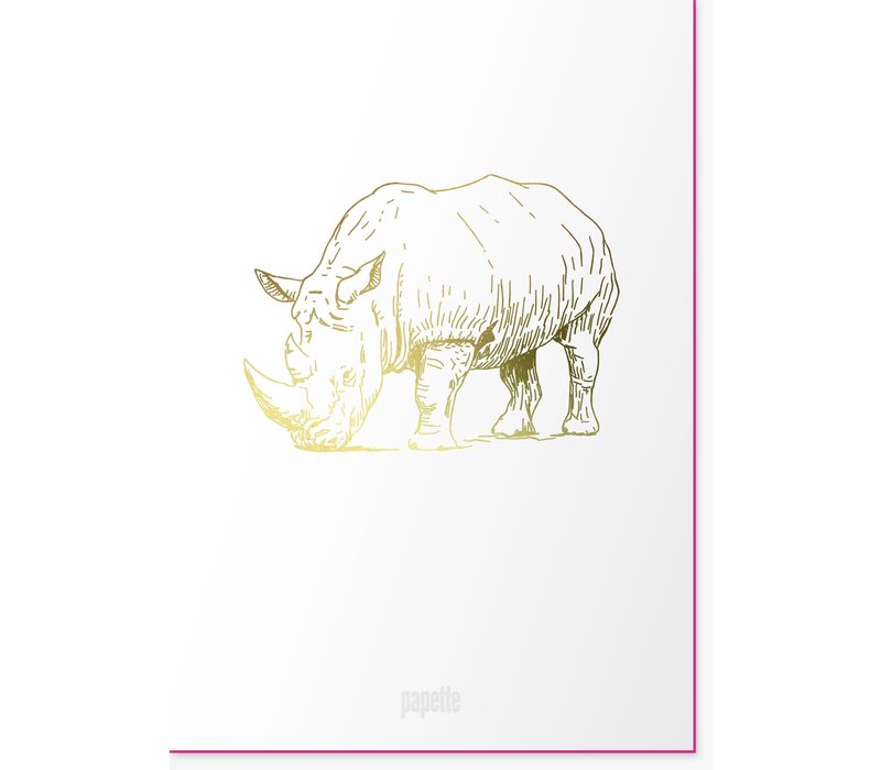 Animal I Greetingcard I Rhinoceros