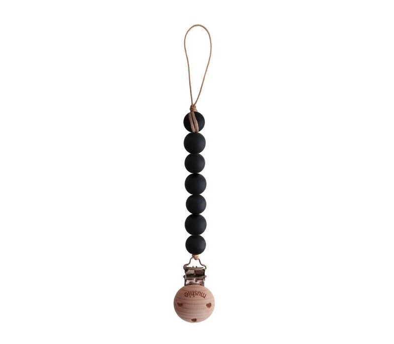 Mushie Speenketting Halo - Black