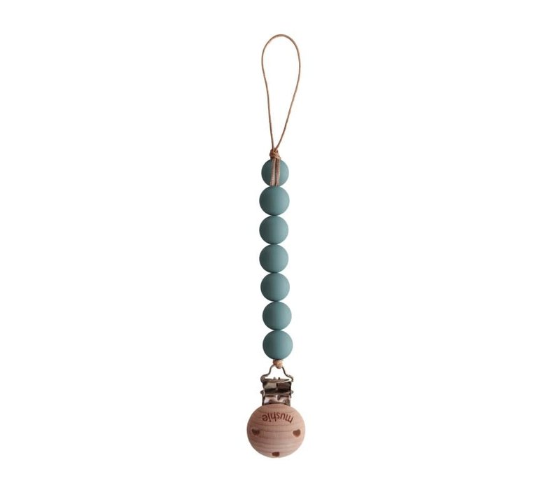 Mushie Speenketting Halo - Cadet Blue