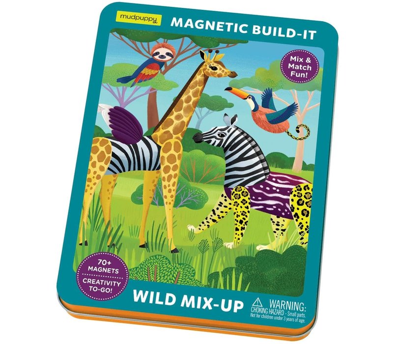 Mudpuppy Magnetic Tins/Wild Mix-Up