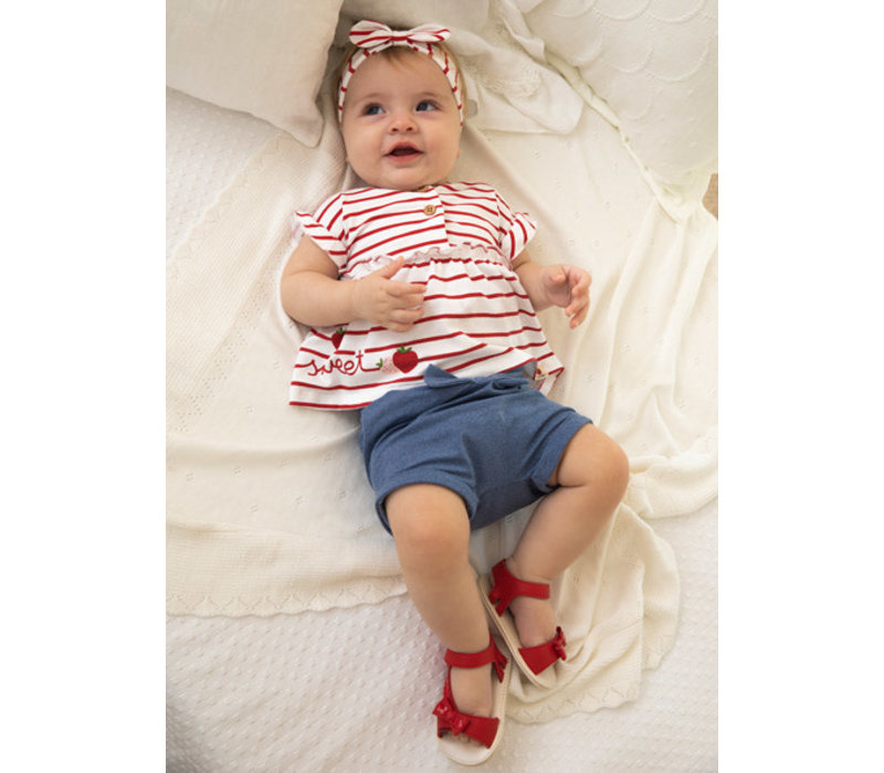 Mayoral Bow Sandals Red    9522-23