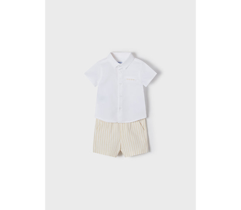 Mayoral Dressy Linen Short Set Jute    1232-22