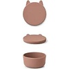 Liewood Liewood Charlot Snack Box Rabbit Dark Rose