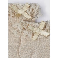 Mayoral Ruffle Dressy Socks Champagne    9480-25