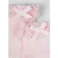 Mayoral Ruffle Dressy Socks Pale Blush    9480-26