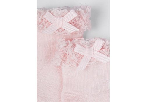 Mayoral Mayoral Ruffle Dressy Socks Pale Blush    9480-26