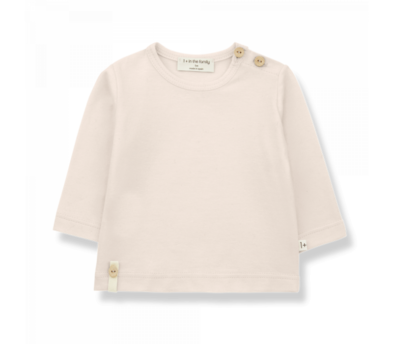 1+ In The Family Noelle Long Sleeve T-Shirt Blush 22s-009