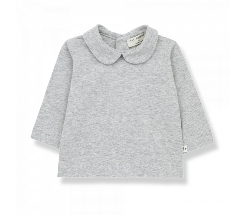 1+ In The Family Colette Ls Blouse Grey 22s-011