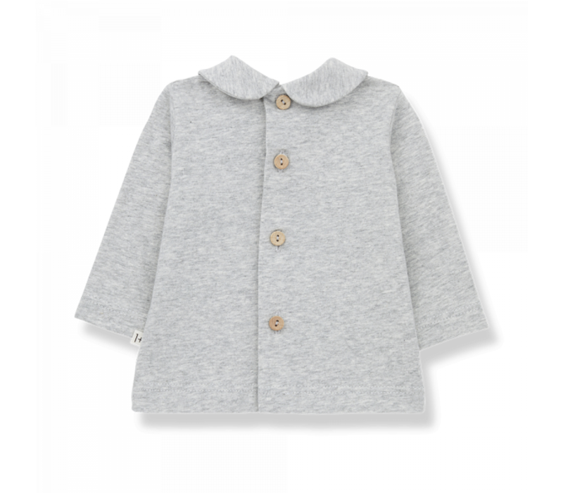 1+ In The Family Colette Ls Blouse Grey 22s-011