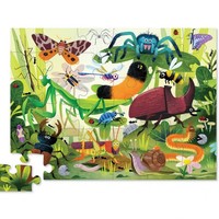 Crocodile Creek 36 pc Shaped Puzzle/Backyard Bugs