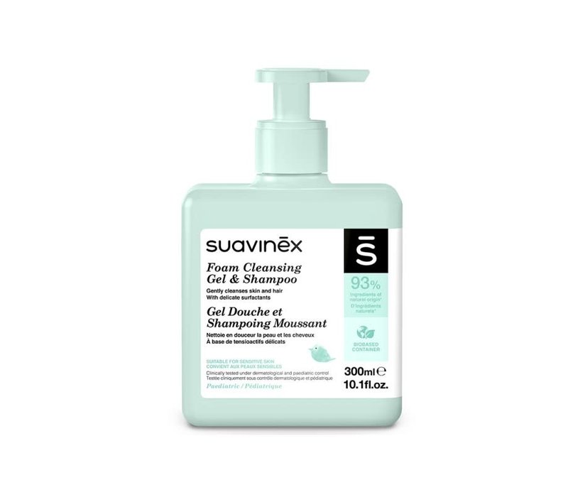 Suavinex - Cosmetics - Baby - Foam Cleansing Gel & Shampoo - 300Ml