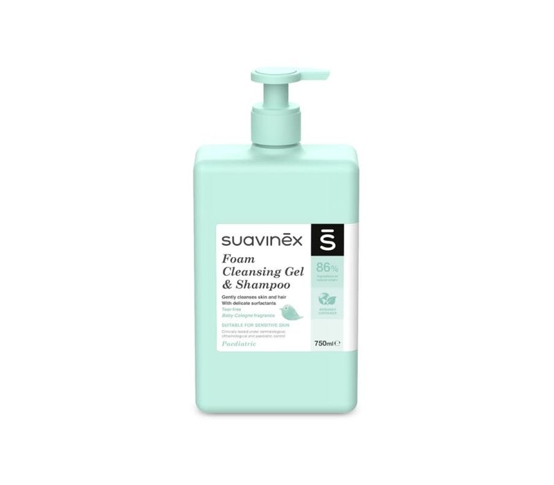 Suavinex - Cosmetics - Baby - Foam Cleansing Gel & Shampoo - 750Ml