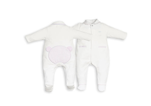 My First Collection My First Collection FO White Combi Teddy On Backside White-Pink