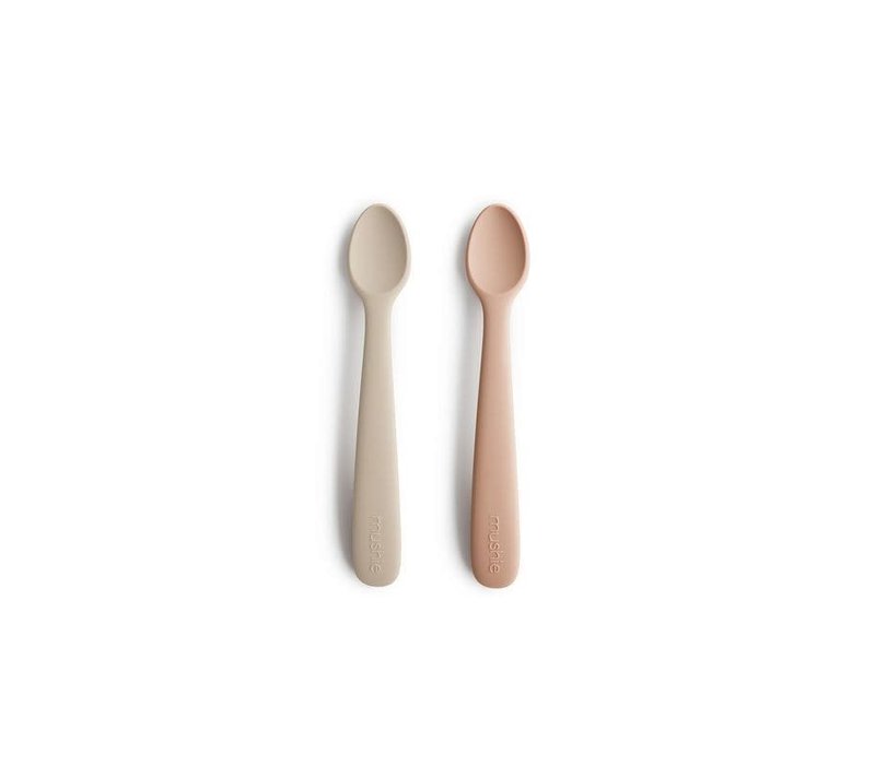 Copy of Mushie Silicone Baby Spoon Cambridge Blue - Shifting Sand