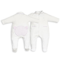 My First Collection FO White Combi Teddy On Backside White-Pink