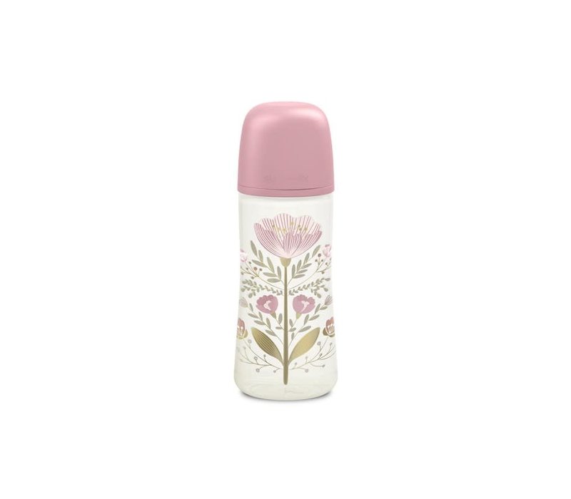 Suavinex - Gold - Bottle - Sili. - Slow Flow - 360Ml - Pink