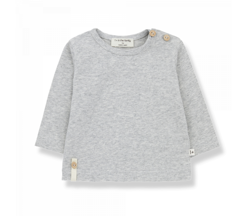 1+ In The Family Noelle Long Sleeve T-Shirt Grey 22s-009