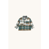 Please Camicia M/L Scozzese Con Tsk Dav. Verde