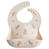 Mushie Mushie Silicone Bib - Pink Flowers