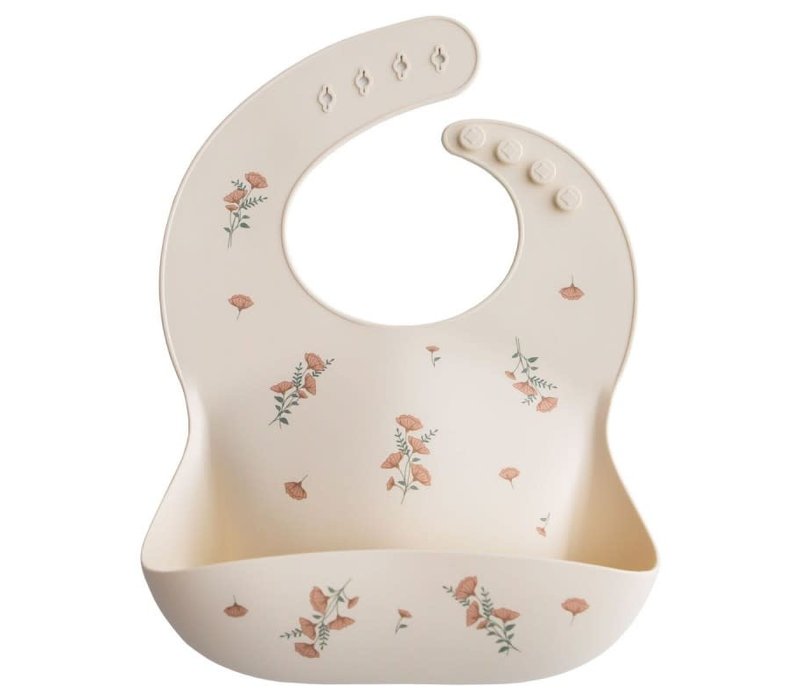 Copy of Mushie Silicone Bib - Cambridge Blue - Confetti