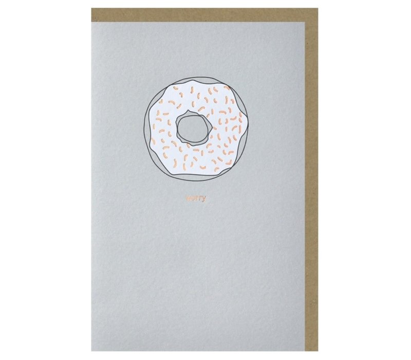 MYT | Postkaart met envelop | Donut worry