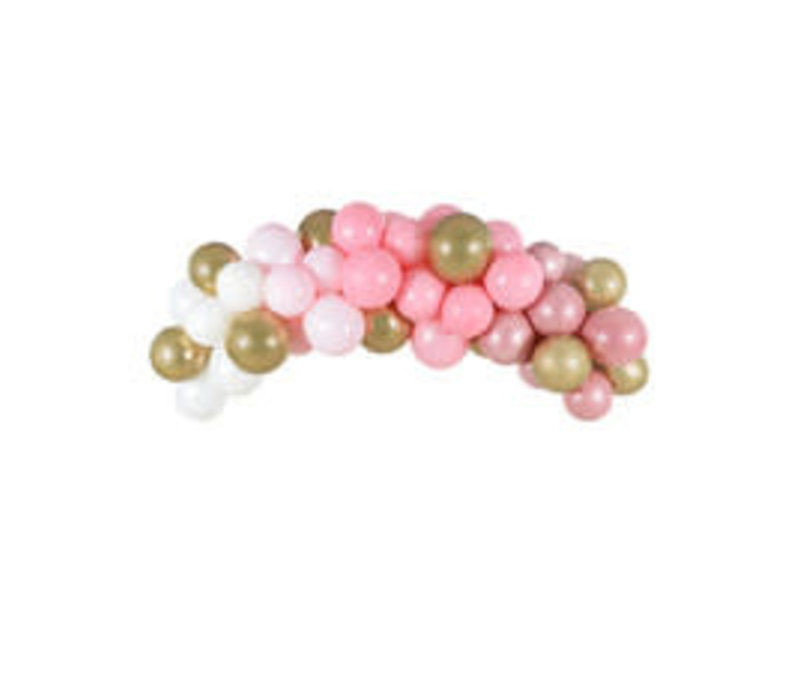 PartyDeco Balloon Garland - Pink, 200Cm