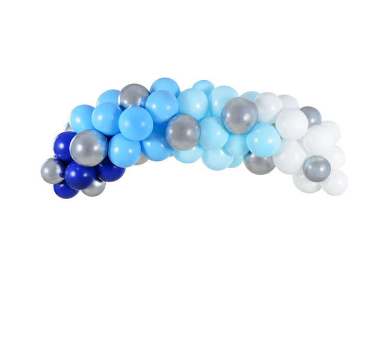 PartyDeco Balloon Garland - Blue, 200Cm