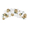 Talking Tables PartyDeco Balloon Garland - White/Gold, 200Cm